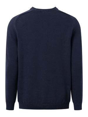 Plain knitted crew neck - GOTS/Vegan