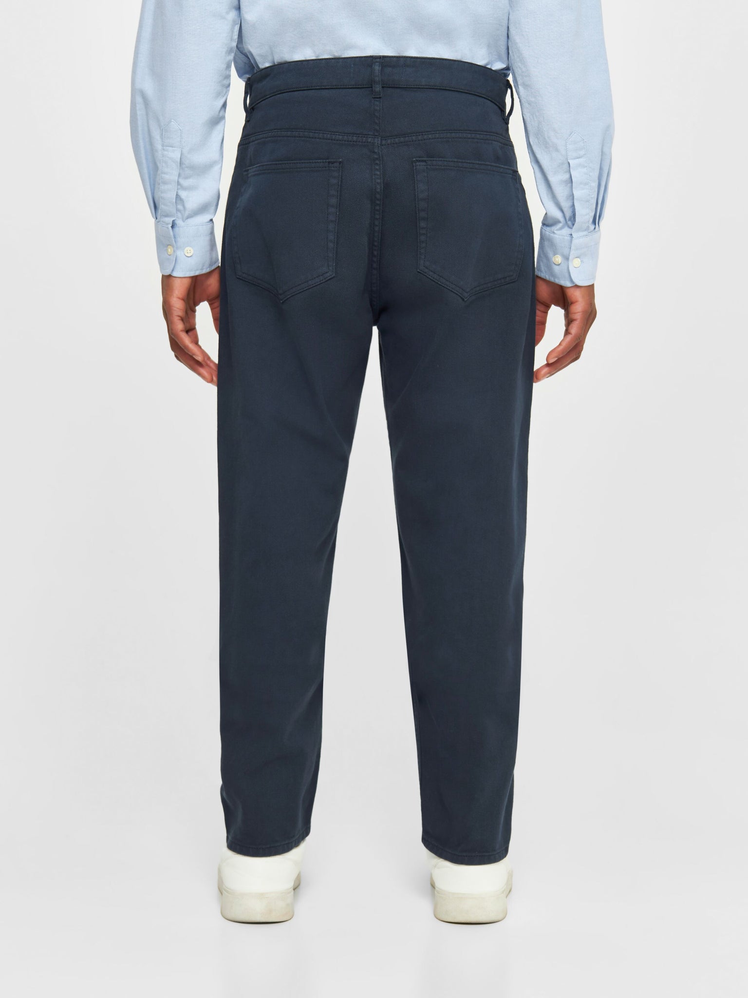 TIM tapered fit twill 5-pocket pants - GOTS/VegaN