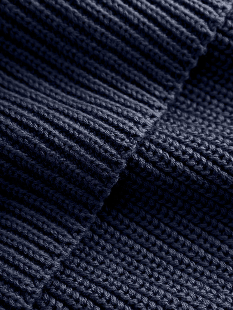 Rib knit scarf - GOTS/Vegan