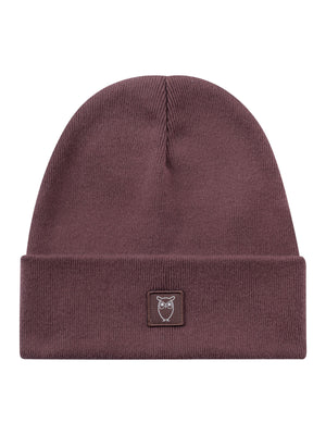 Knitted rib beanie - GOTS/Vegan