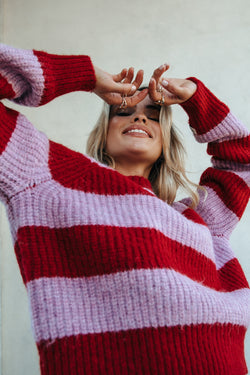 Kinza Stripe Knitted Sweater
