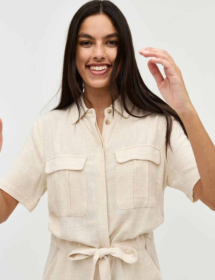 Carello-M Jumpsuit - Beige