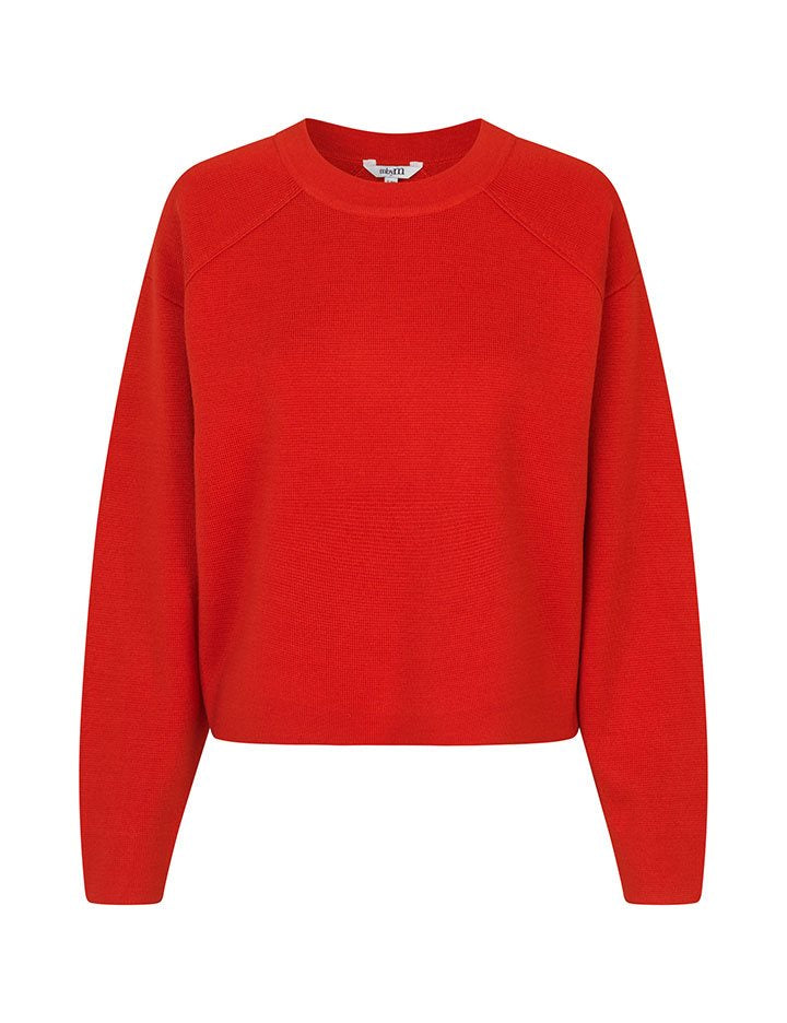 Mervi-M Knitted Sweater - Red