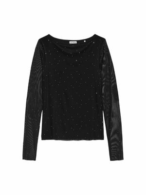 Mesh strass long sleeve