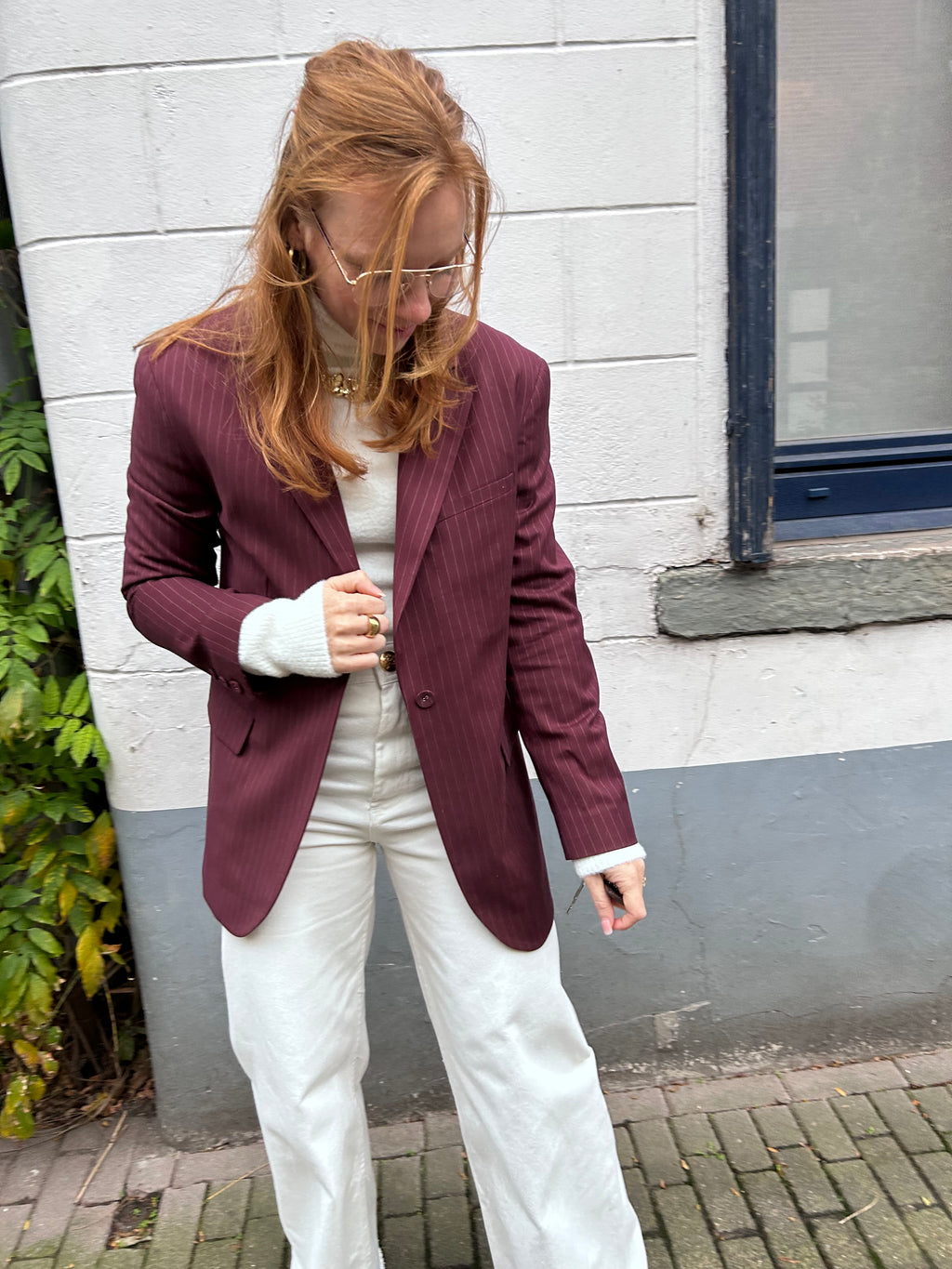 MARINE STRAIGHT TROUSERS