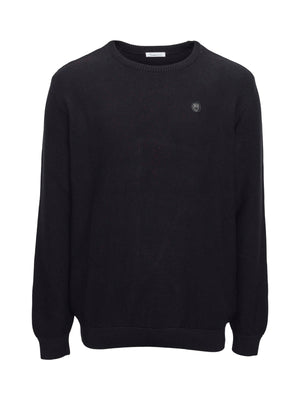 Pique Badge Knit o-neck