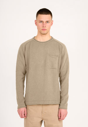 Slubb Roll Edged Knit