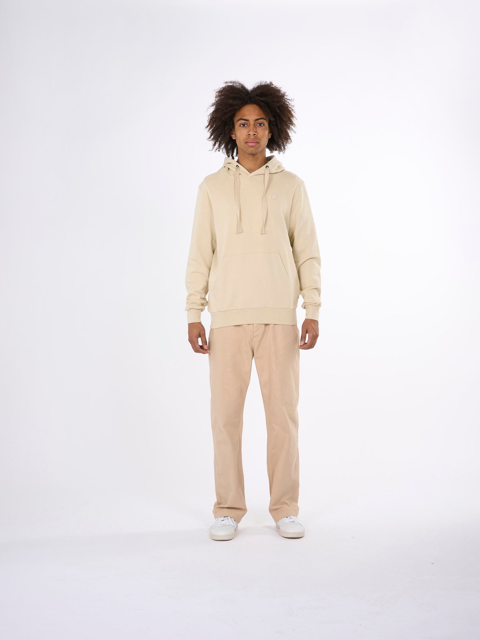 Hood basic badge sweat - GOTS/Vegan